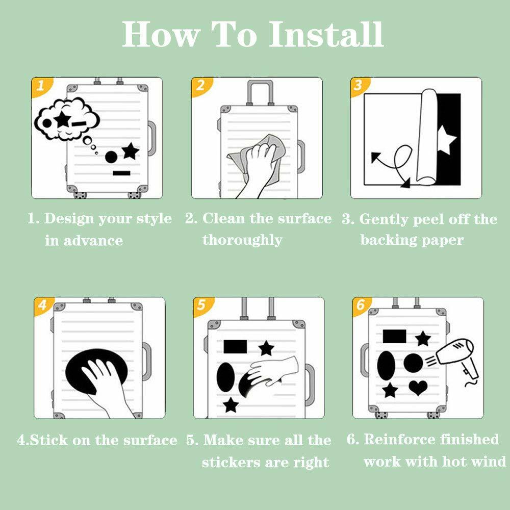 Ratgoo Claasic Move Star War Waterproof Vinyl Stickers Pack 100 Pcs Clear