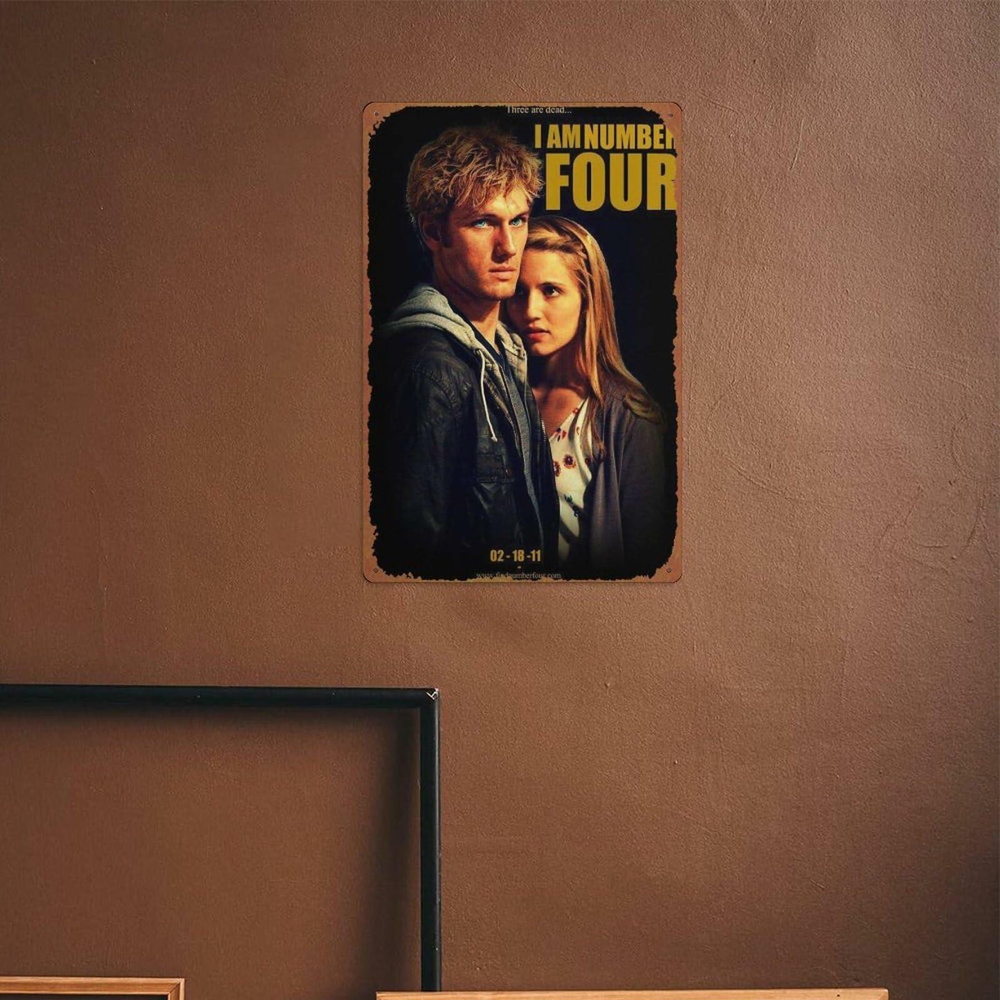 IEITB I Am Number Four Metal Tin Sign Vintage Wall Art 8x12 Inches