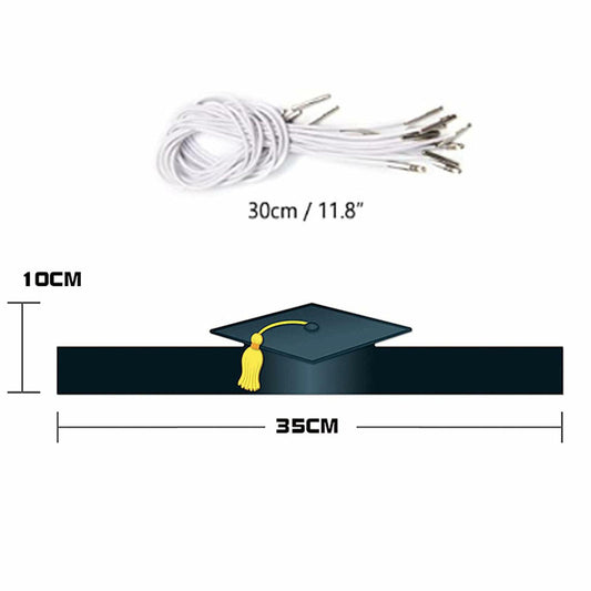 Soochat Graduation Paper Caps 2026 Black Hat Party Costume Accessories 10Pcs