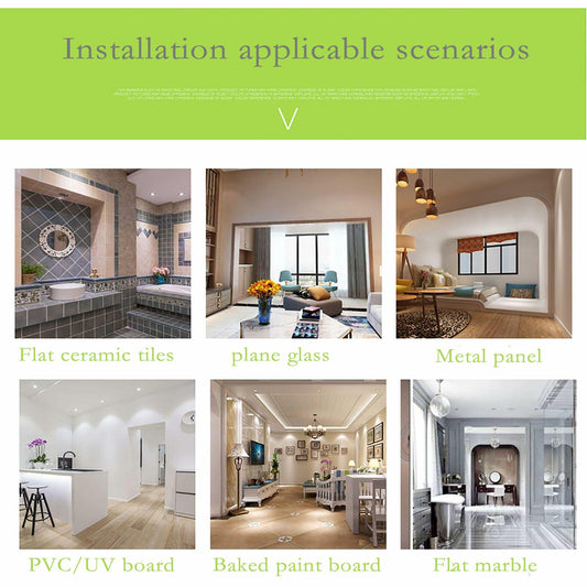 YAYETUR Strong Adhesive Wall Hook Acrylic Plum Blossom Transparent 2.8x2.8"