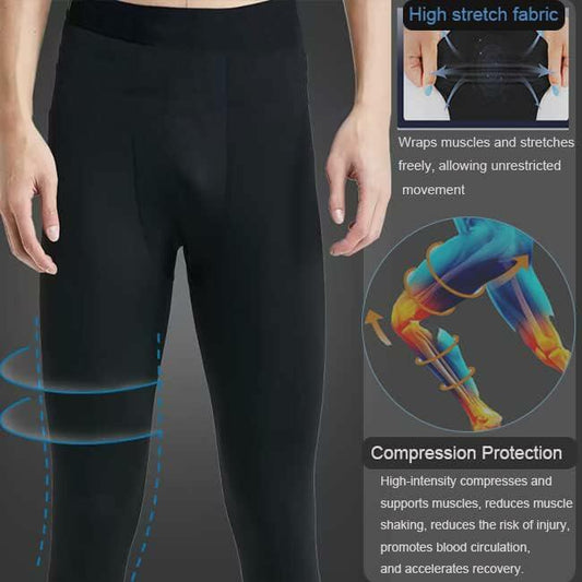 Smatstyle Men's 3/4 Compression Athletic Capri Leggings Size M