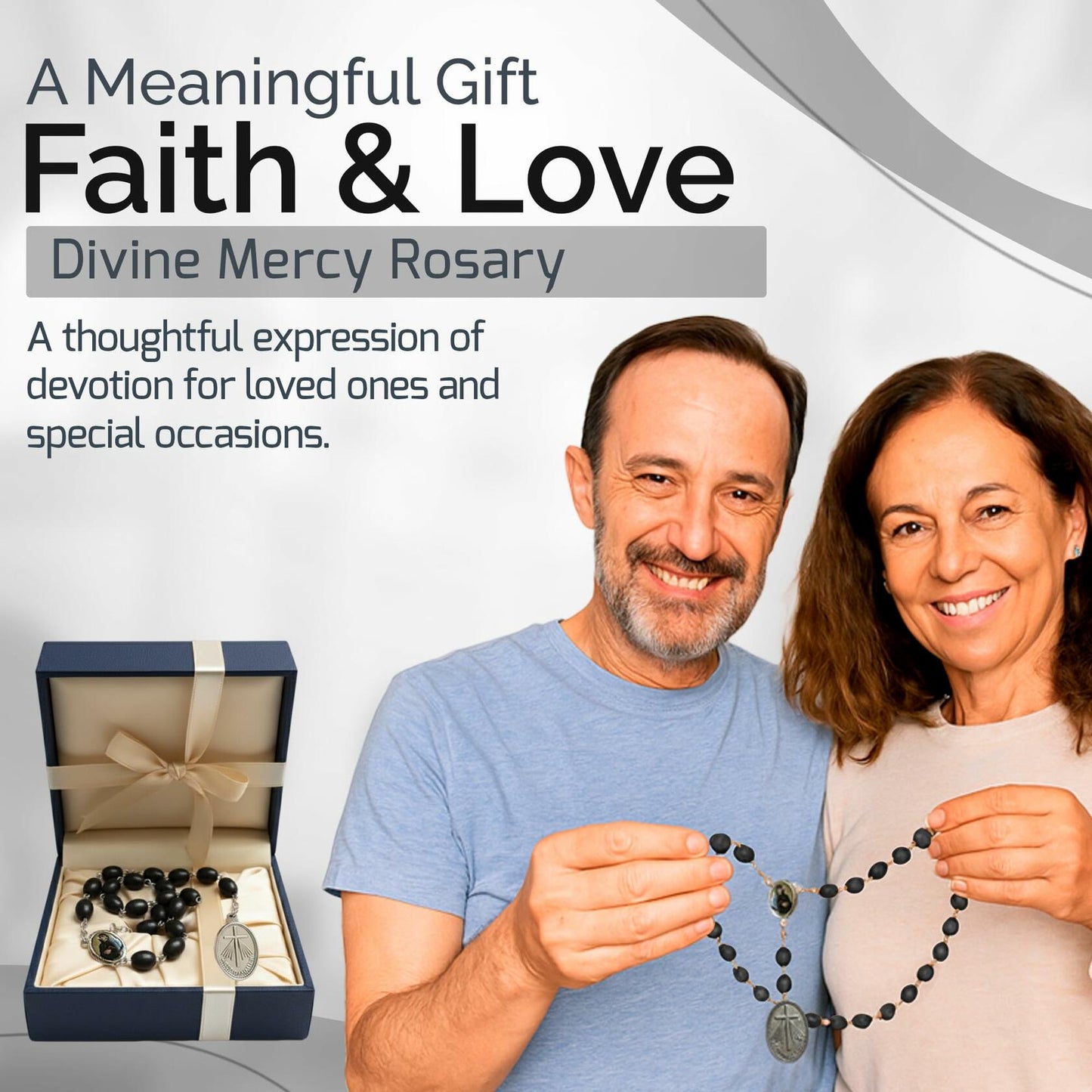 Saint Faustina Kowalska Divine Mercy Chaplet Blue Cord Poland Novena