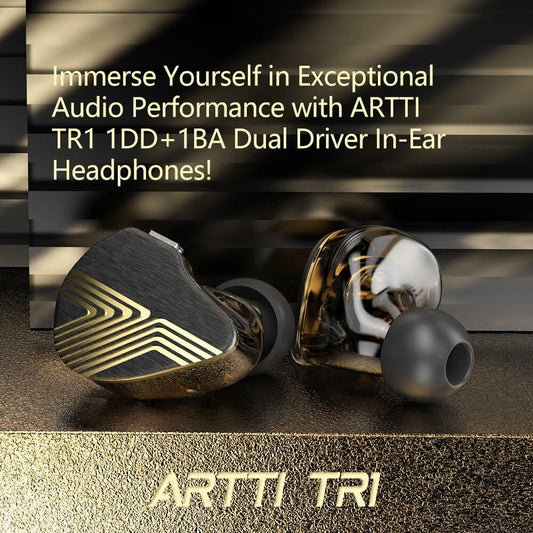 ARTTI TR1 Wired IEM Earbuds 1DD+1BA Beryllium In-Ear Monitor 2Pin 0.78mm 3.5mm