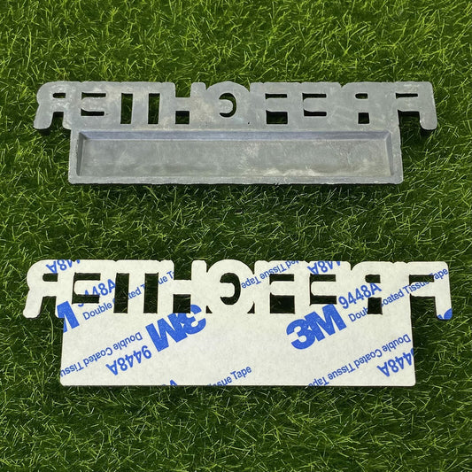 XANAPON Firefighter 3D Metal Fender Badge Car Emblem Chrome Black/White 2PCS