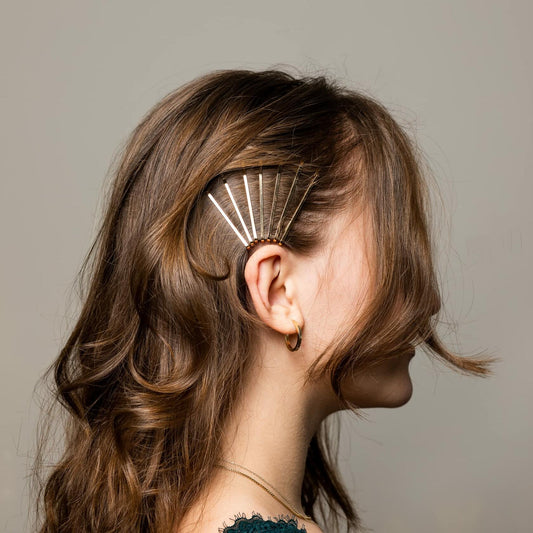 KOKO & KO Gold Bobby Pins 2in 40pcs Flat Hair Pins Blonde Hair