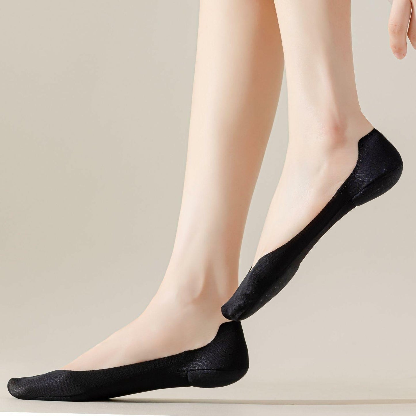 Soxbang 3 Pack No Show Socks Ball-of-Foot Cushion Ultra Low Cut Black Size 5-7.5