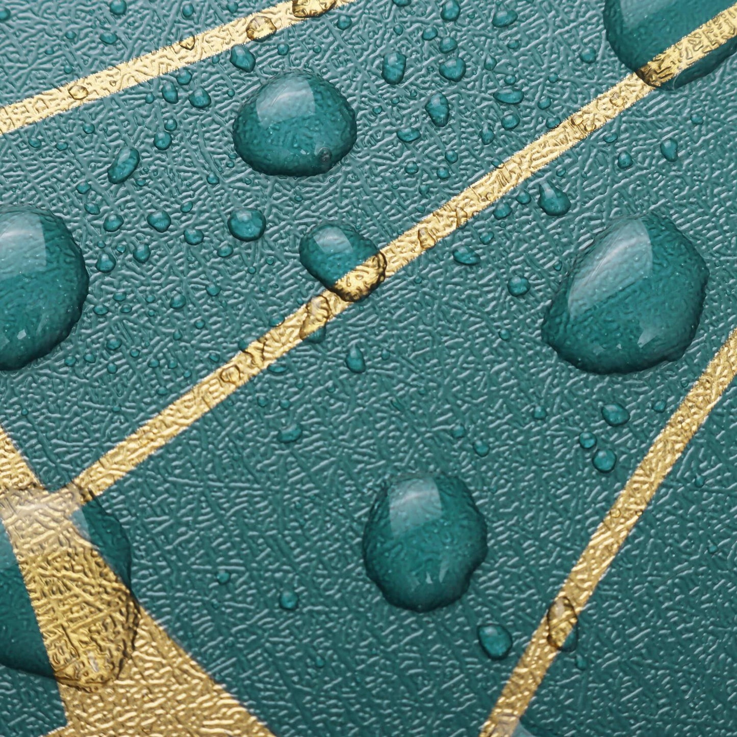 Safiyya Peel & Stick Wallpaper 393x17.3in Gold White Geometric Stripe Vinyl