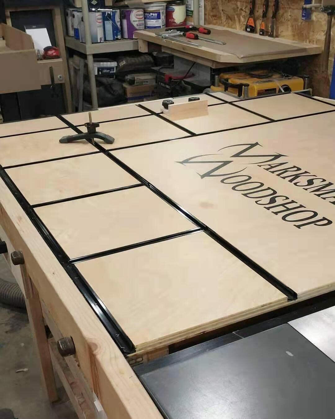 CLEAR STYLE T Tracks Woodworking Double-Cut Universal Intersection Kit 3" Black