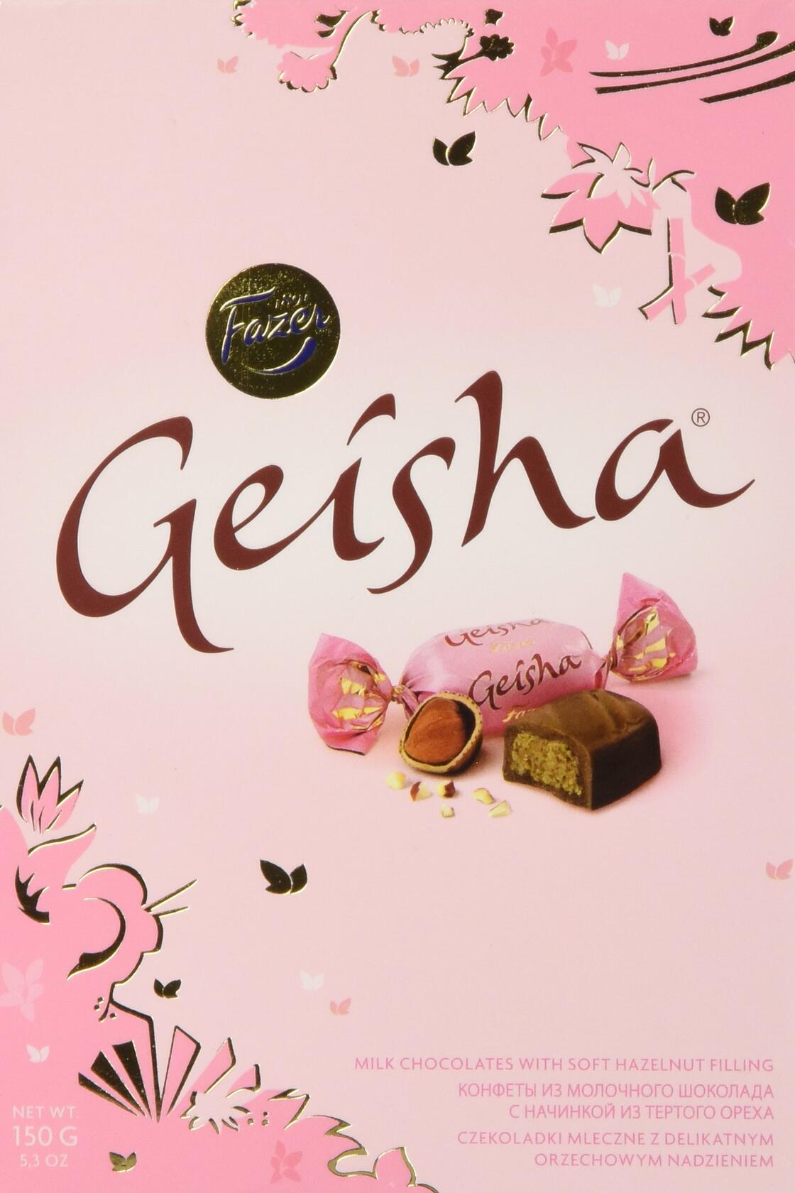 BestBy04/25 Fazer Geisha Milk Chocolate Hazelnut Filling Box 5.3oz