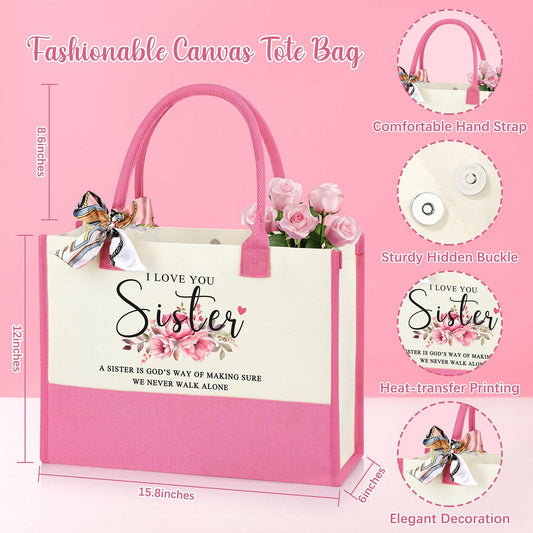 JTENGTOP Sister Gifts Basket Set of 7 Glass Clear Christmas Mothers Day