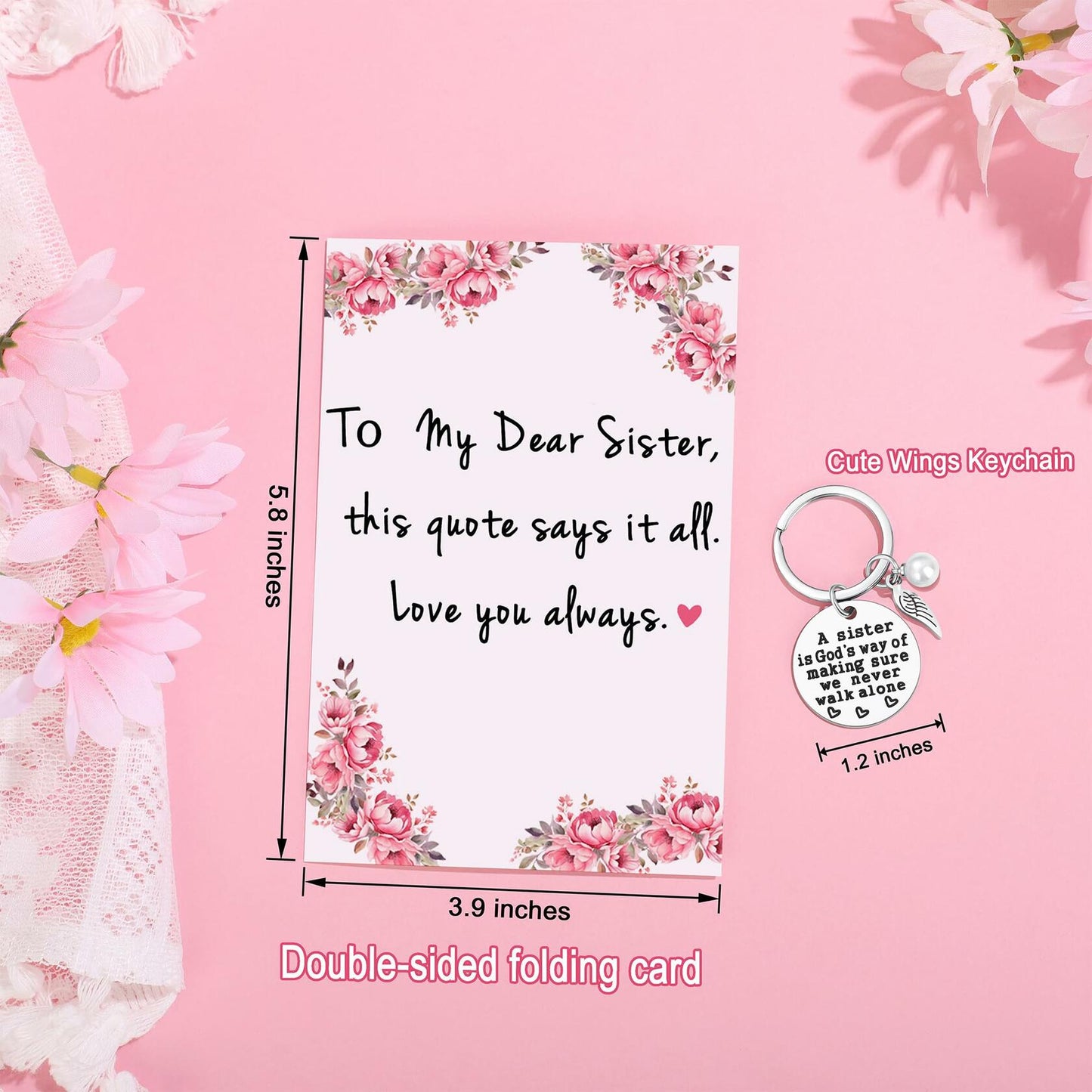 JTENGTOP Sister Gifts Basket Set of 7 Glass Clear Christmas Mothers Day