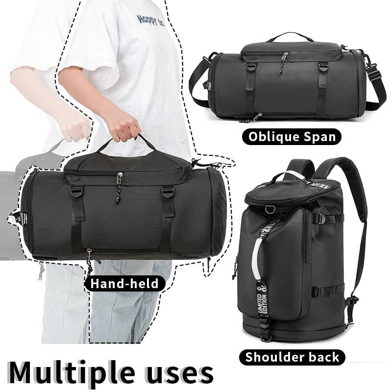 FUNYAGO Gym Duffle Bag Waterproof Laptop Backpack 40L Purple Size Standard