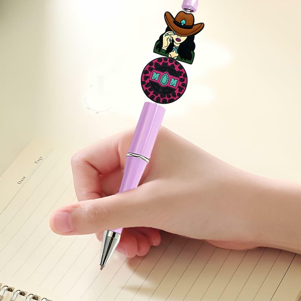 AirSun 9pcs Cowboy & Cow Silicone Beads Orange Small Animal Focal Beads DIY