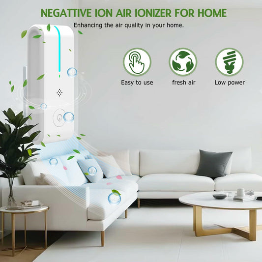 Yaindhi Plug InAir Ionizers Negative Ion Air Purifier Quiet Portable White 6Pack