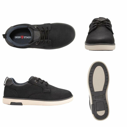 Deer Stags Conrad JR Oxford Boys Shoes Black Size 11 Little Kid