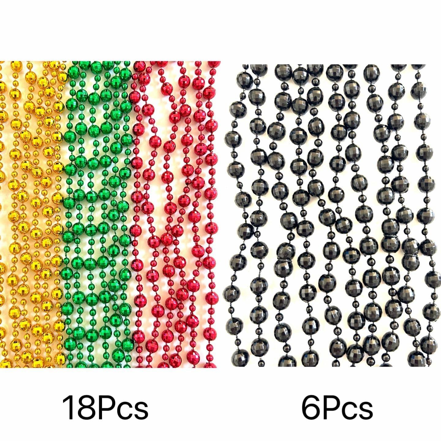 GZYSSL 72 Pcs Juneteenth Beads Necklaces Multicolor Freedom Day Party
