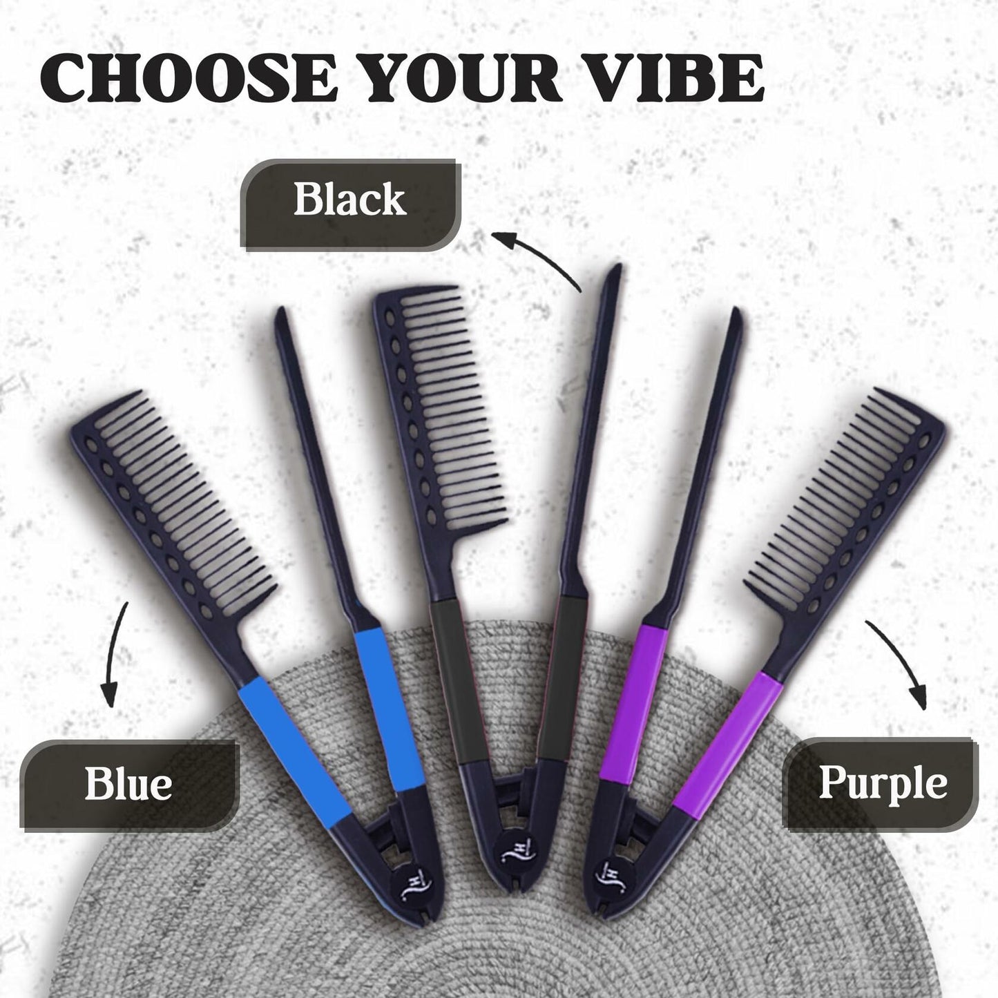 HerStyler Hair Straightening Comb Flat Iron Straightener Pink 1 Count