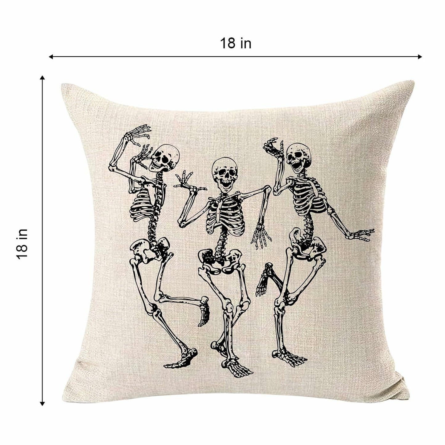 MFGNEH Halloween Ghost Pillow Cover 18x18 inch Rustic Cartoon Polyester
