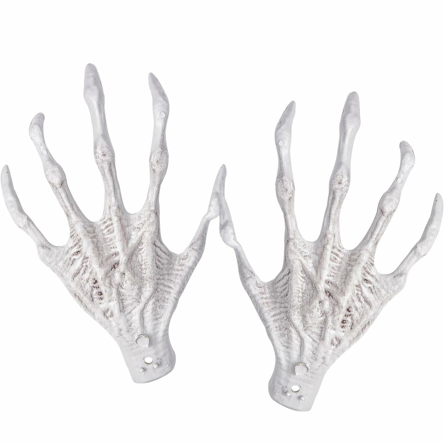 XONOR Halloween Witch Skeleton Hands 1 Pair Plastic Scary Decor