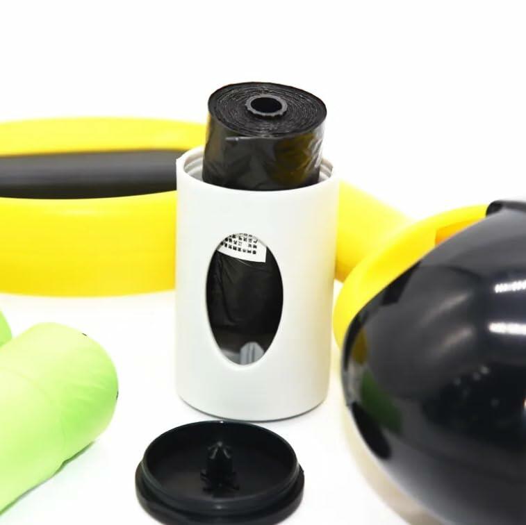 Dog Pooper Scooper Large Yellow/Black with Bag Holder and 5 Bag Rolls