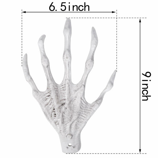 XONOR Halloween Witch Skeleton Hands 1 Pair Plastic Scary Decor