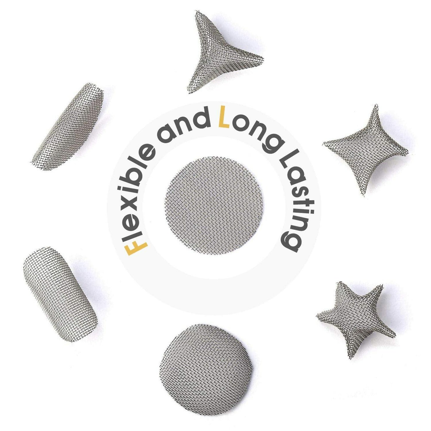 STANKER Pipe Screens 120pcs 1/2 Inch 12.7mm Stainless Steel Metal Mesh