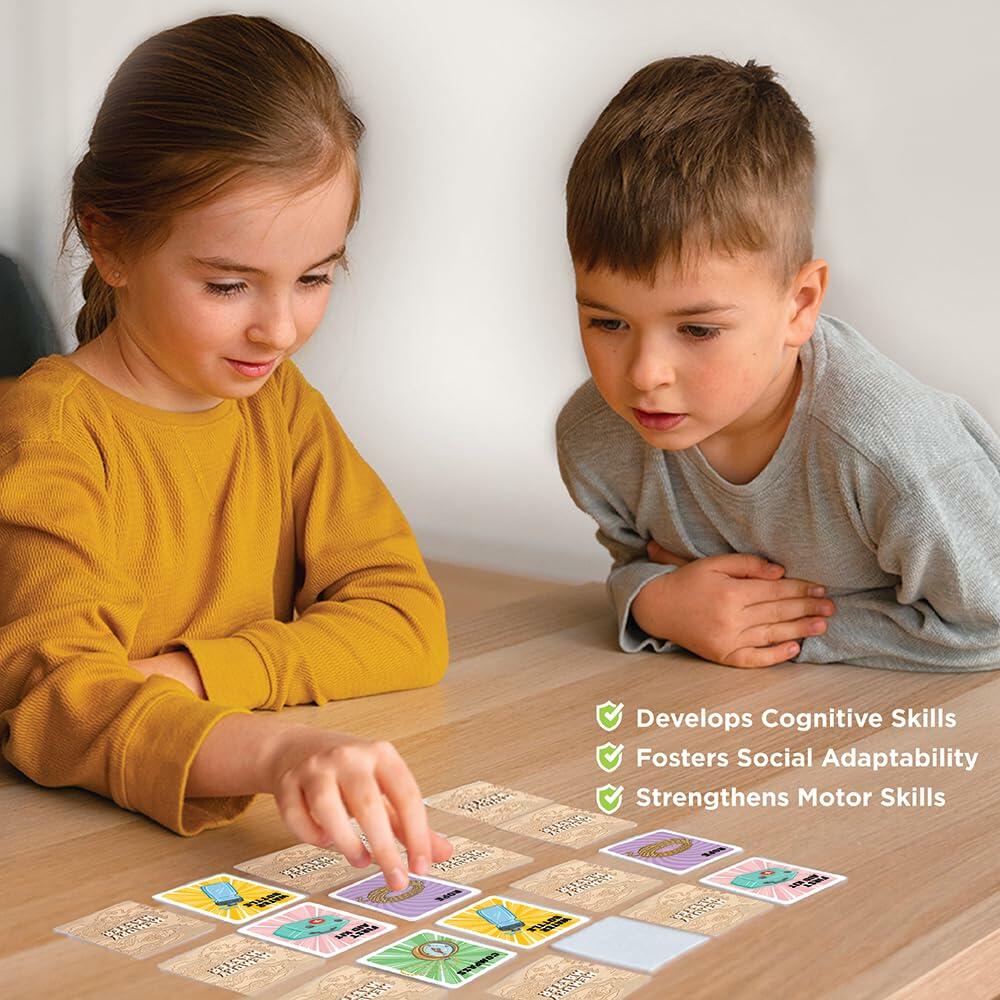 The Playful Owl Fun Card & Memory Games for Kids 2-8 Travel Size Adventure