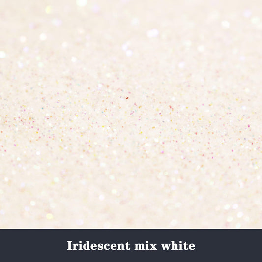 ANGXILIN 260g Iridescent Fine Glitter Shaker Bottle IRI Mix White Epoxy Resin