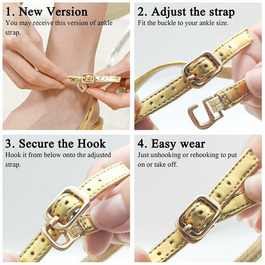 TEAIEUI Women's Silver Strappy Wedge Sandals Open Toe Heels Size 8