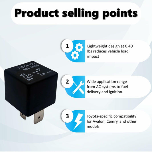 Alikkash Mini ISO Automotive Relay 90987-02025 12V 80A 4 PIN