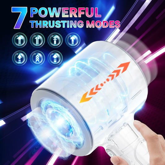 Foreglad Automatic Male Masturbator 7 Modes Dual Open-Ended White