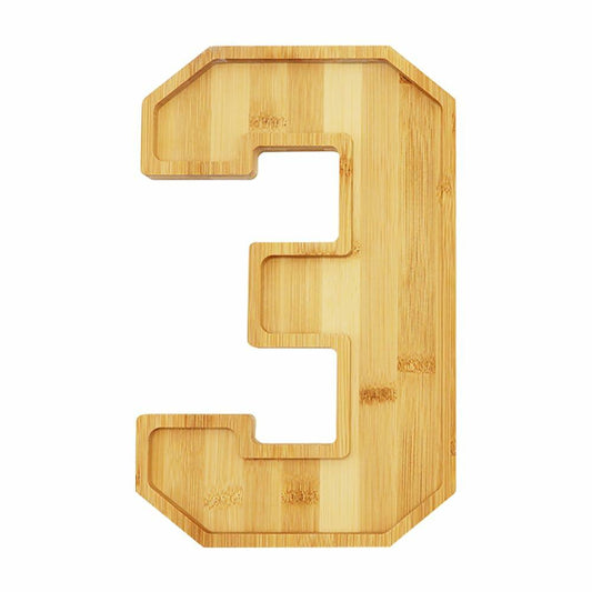 Valguri Wooden Charcuterie Number Fillable Board Box Large Reusable