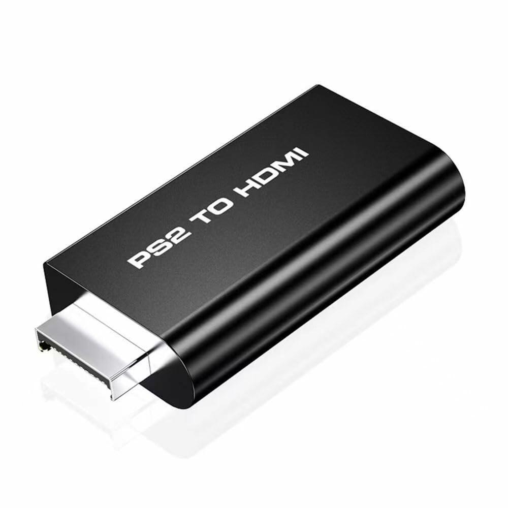sartyee PS2 to HDMI Adapter Converter with 3.5mm Audio Cable Black