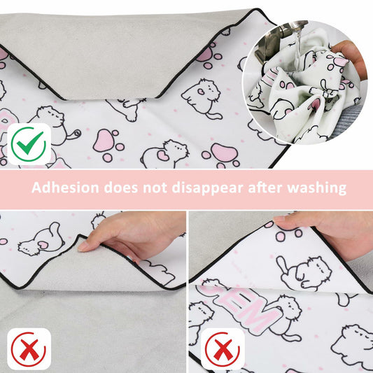 SANWICH Magic Cloth Makeup Bag Clear Hemp 2PCS Portable Cosmetic Organizer