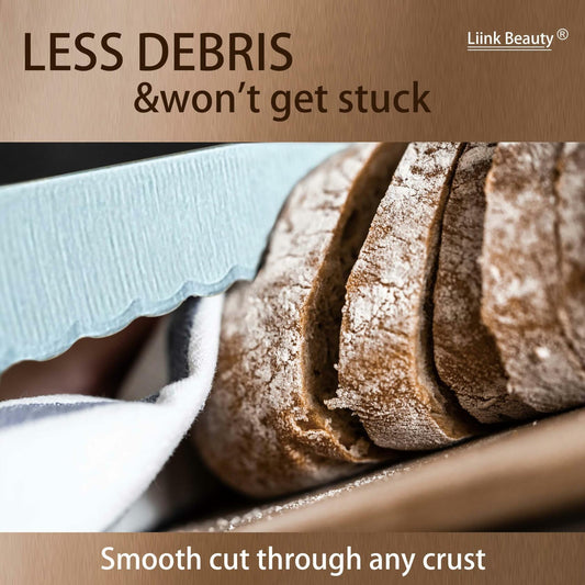 LiinkBeauty Stainless Steel Bread Knife 10-Inch Silver Small