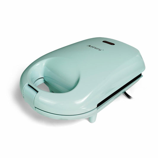 Aoruru Mini Donut Maker for Kids Mint Color Makes 4 Doughnuts