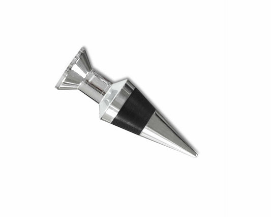 Lutong Brass Wine Bottle Stopper Set with Stainless Steel Pourer & Stand 4pcs