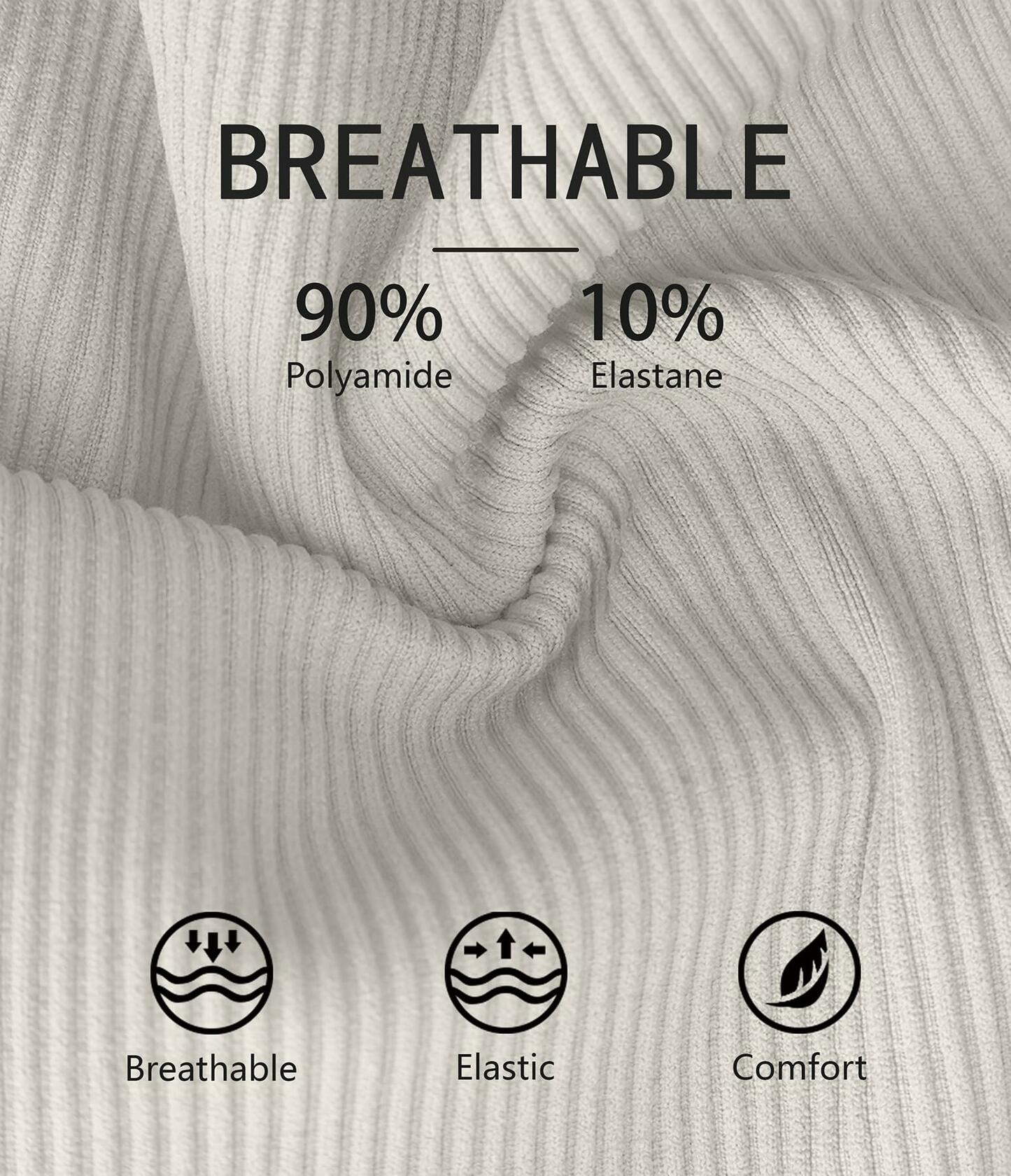 OVESPORT 2Pack Workout Tank Tops Women Built-in Bra Seamless Red+White XL