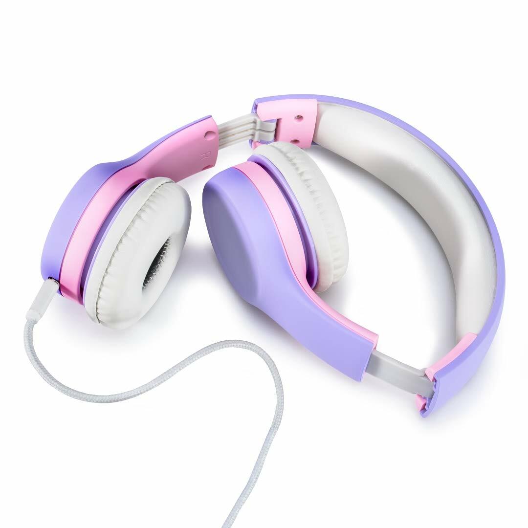 NENOS Kids Headphones Limited Volume Foldable for Children Toddler Lavender
