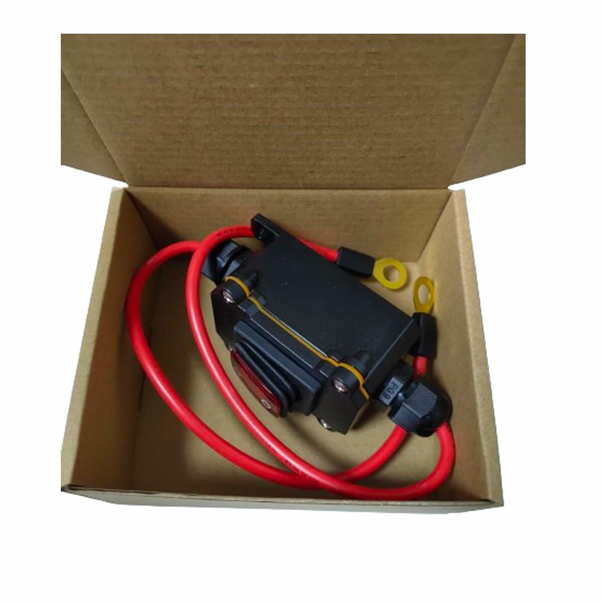 Daohaodeli 16AWG DPST Inline Wire Switch 3-Pin Dual Side On/Off 40cm AC