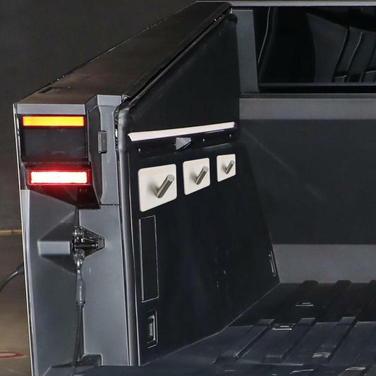 TSTESE 4PCS Stainless Steel Trunk Hooks for Tesla Cybertruck 2024-2025 Silver