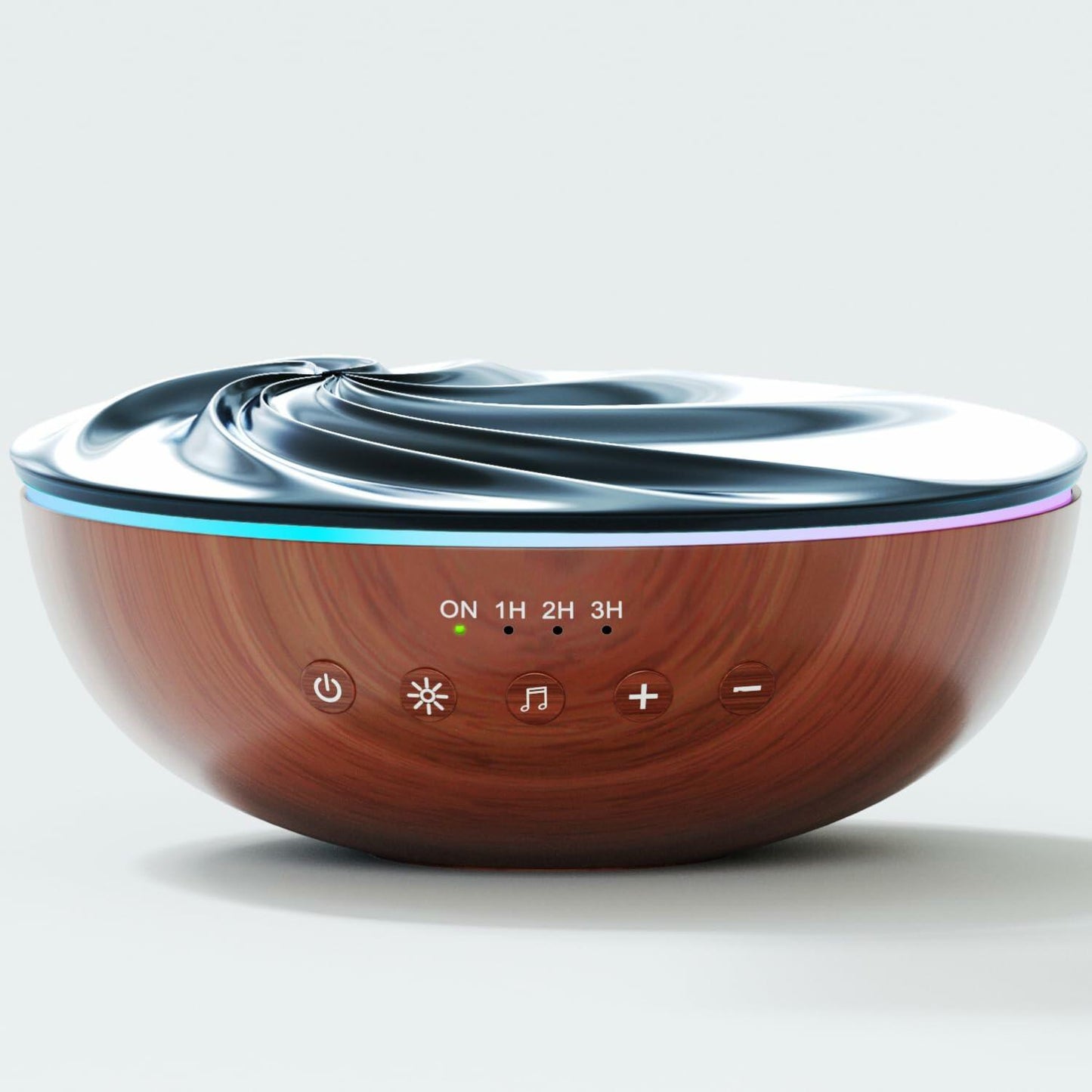 GRATIA NATURALS Aromatherapy Essential Oil Diffuser 500ml Oak Ultrasonic Mist