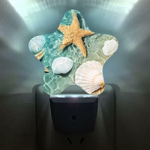 Caifujiqi Night Light Plug-in Dusk to Dawn Sensor White LED Energy Efficient