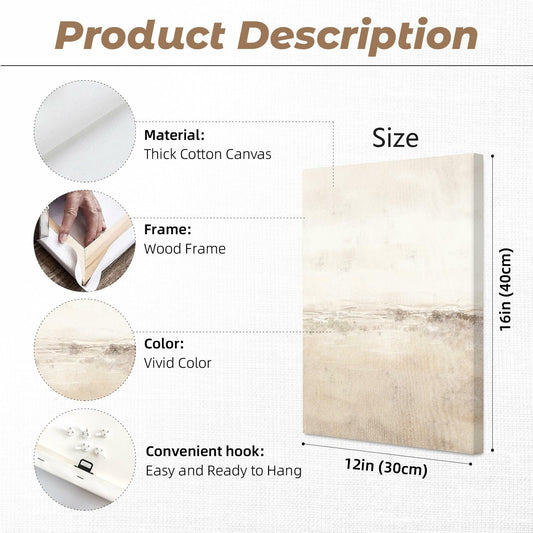 Baccone Mid Century Modern Wall Art Set of 3 Sage Green 12x16 Inch Canvas