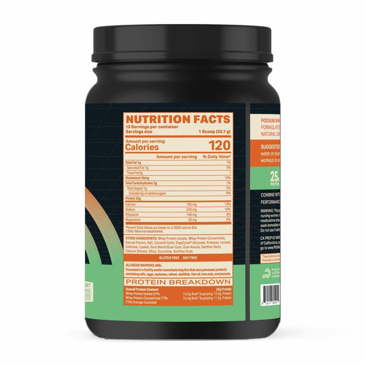 Podium Nutrition Whey Protein Powder Caramel Apple 1.2lb
