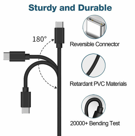 zonbto USB C Fast Charger for Jitterbug Lively Smart 3rd Gen Flip 2 Black