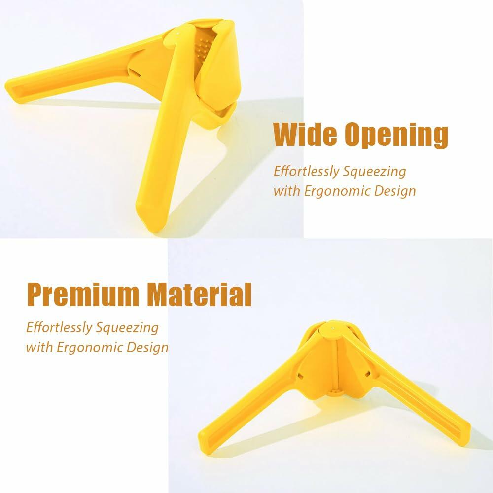 Iosjeude Lemon Squeezer Manual Citrus Juicer Foldable Yellow Plastic 1 Pc