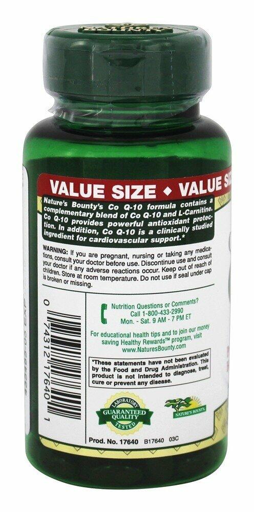 Nature's Bounty CoQ-10 Plus 100mg Softgels 60 Count