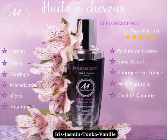 MADE IN FRANCE Hair Oil Argan Moringa Macadamia Coconut Castor 3.38 FL OZ