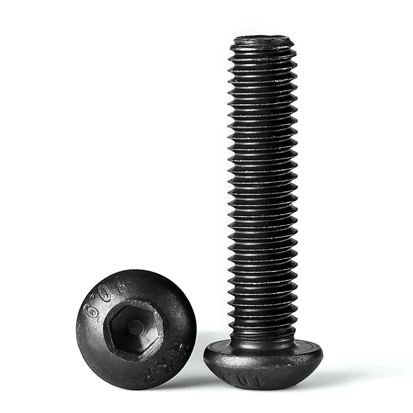 NIULUNBAO M8-1.25x45mm Button Head Socket Cap Screws Black Oxide 10pcs